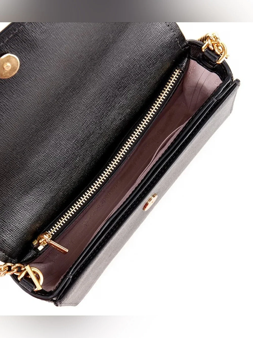 Kate Spade Black Extra Small Morgan Saffiano Leather Flap Crossbody